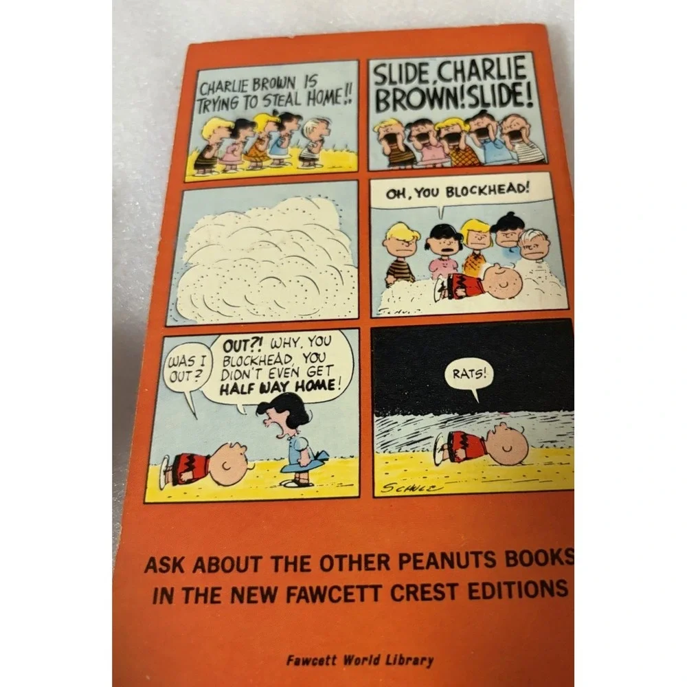 Slide Charlie Brown Slide Charles M Schulz Vintage Peanuts Fawcett 50¢ Paperback
